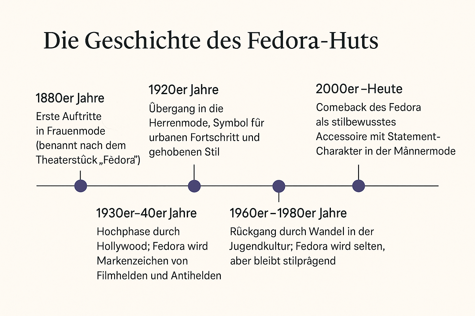 Die Geschichte des Fedora